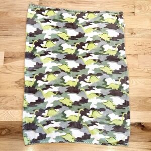 Adirondack Baby Blanket Dinosaur Dino Camo Camouflage Brachiosaurus Triceratop
